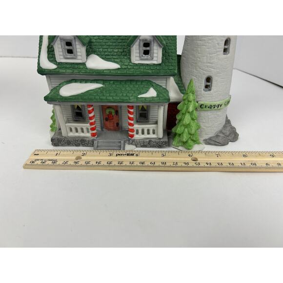 Department 56 New England Village Craggy Cove Lighthouse 1987 w Box & Cord - Picture 7 of 9